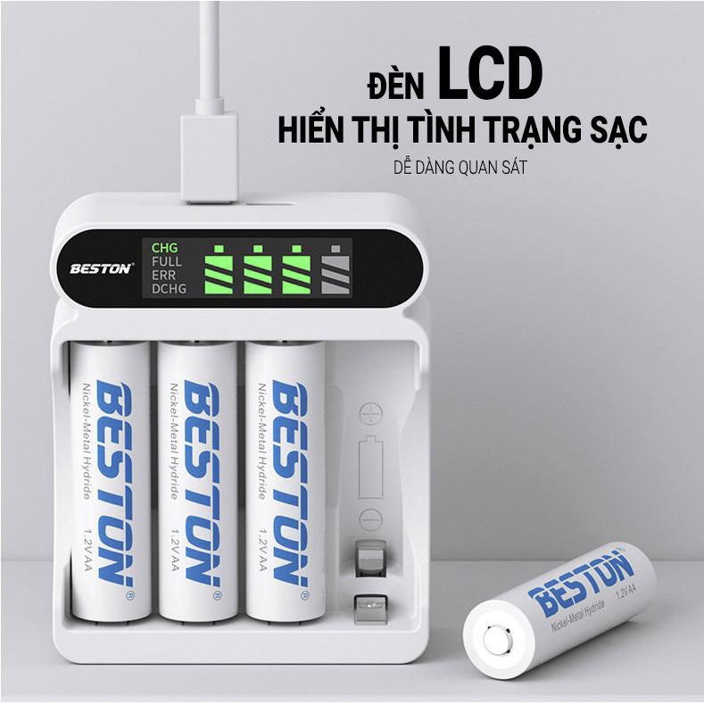 COMBO Pin Sạc AA AAA C9023L C9024L C9025L Kèm pin dung lượng cao đến 3300mAh dùng cho micro karaoke, đồ chơi, remote