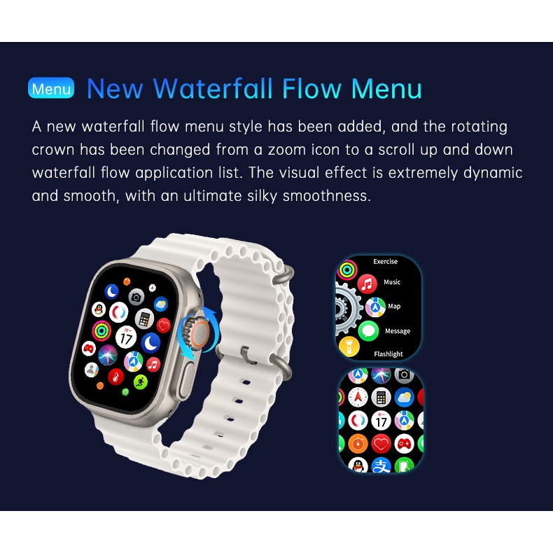 Gs Đồng Hồ Thông Minh ultra 2.13 inch 4gb rom Điều Khiển Bằng Giọng Nói Montessore reloj inteligente gs ultra 2