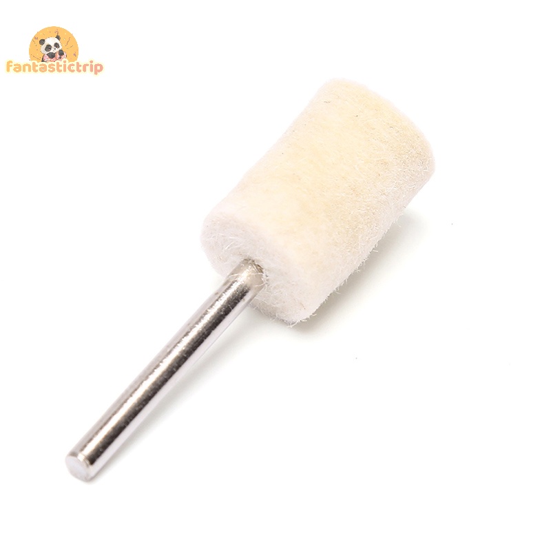 Set 10 Đầu Mài Đánh Bóng Bằng Len Nỉ Cho Máy Khoan Tiện Dụng Mới