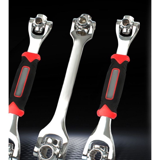 Bộ cờ lê ổ cắm cờ lê đa năng 8 trong 1 cờ lê tự siết chặt 360 độ đầu Đức 52 trong 1/cờ lê đa năng 23