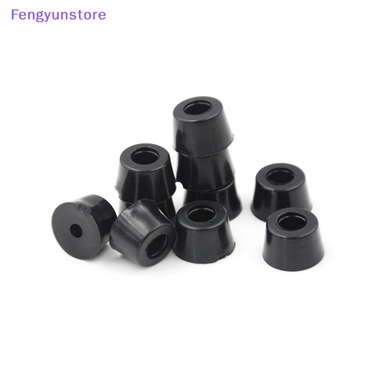 Set 10 Miếng Cao Su Đen Hình Tròn 17X10Mm Trang Trí Tủ Quần Áo