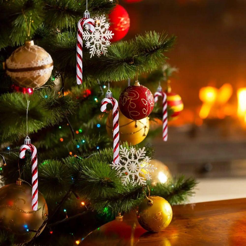 Avalentine Set 6 Hộp Kẹo Xoắn Bằng Nhựa Dễ Thương Treo Trang Trí Cây Thông Noel