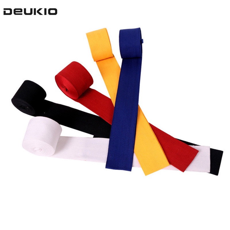 Deukio Băng Quấn Bảo Vệ Tay Bằng cotton Co Giãn Rộng 5Cm Hỗ Trợ Tập boxing