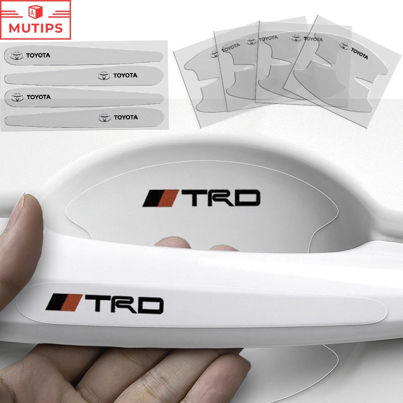 TOYOTA Bộ 8 Miếng Dán Trong Suốt Bảo Vệ Tay Nắm Cửa Xe Hơi Chống Trầy Cho yaris corolla cross bz4x r
