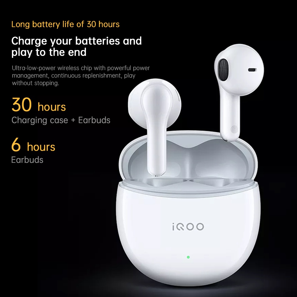 Tai Nghe Nhét Tai vivo iqoo tws air 2 tws Kết Nối bluetooth 5.3 Âm Thanh Sống Động