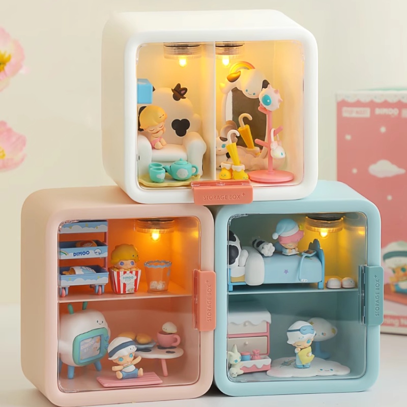 Hộp Trưng Bày Búp Bê Trong Suốt Trưng Bày Chống Bụi diy