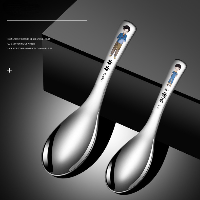 Muỗng Ăn Cơm Bằng Thép Không Gỉ 304 Cao Cấp Cho Gia Đình