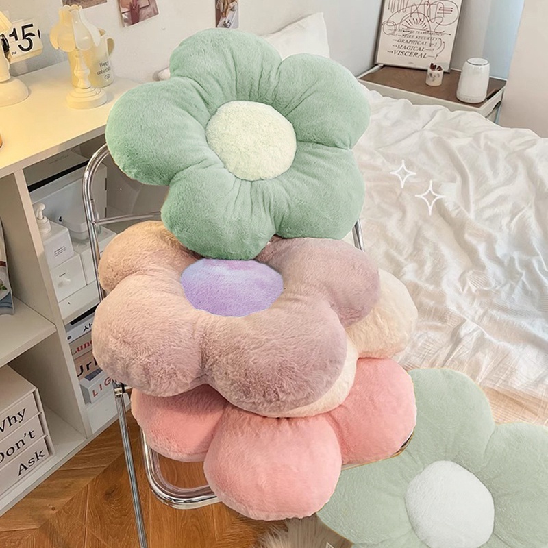 Gối Đệm Ngồi Mềm Mại Hình Bông Hoa Màu Kẹo Đơn Giản Trang Trí Nhà Cửa / Văn Phòng