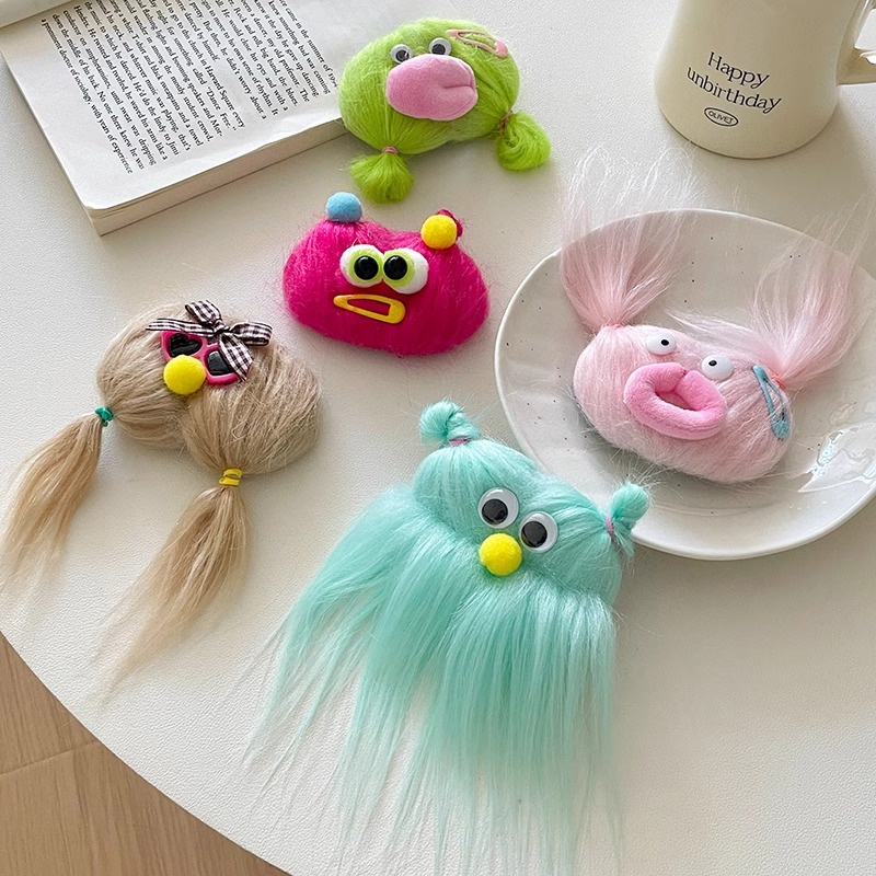Kẹp Tóc Mái Bằng Lông Thỏ Siêu Dễ Thương Vui Nhộn