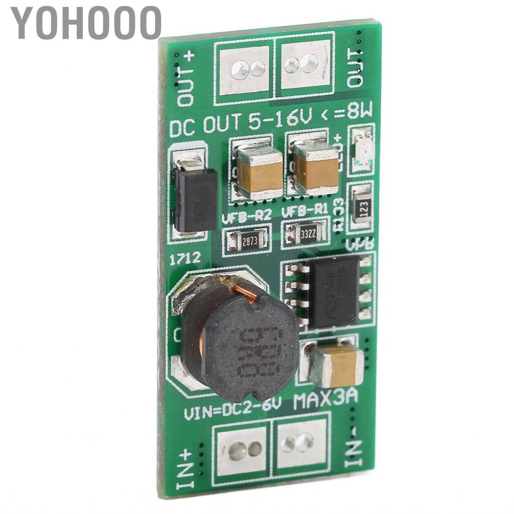 Yohooo Converter Boost Module  5V To 12V 90% Maximum Efficiency ABS Practical Power Supply Board for Industry