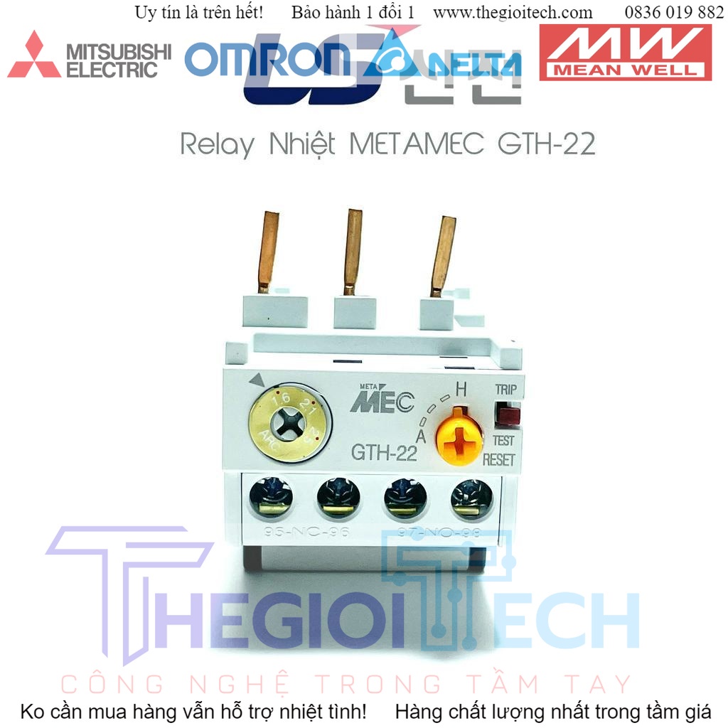 Rơ Le Nhiệt LS GTH-22, Relay Nhiệt LS GTH-22 Cho Khởi Động Từ GMC 9A~40A - 16-22