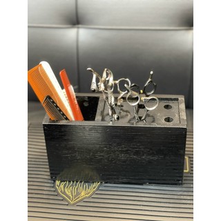 Hộp Gỗ Đựng Lược Kéo Cắt Tóc