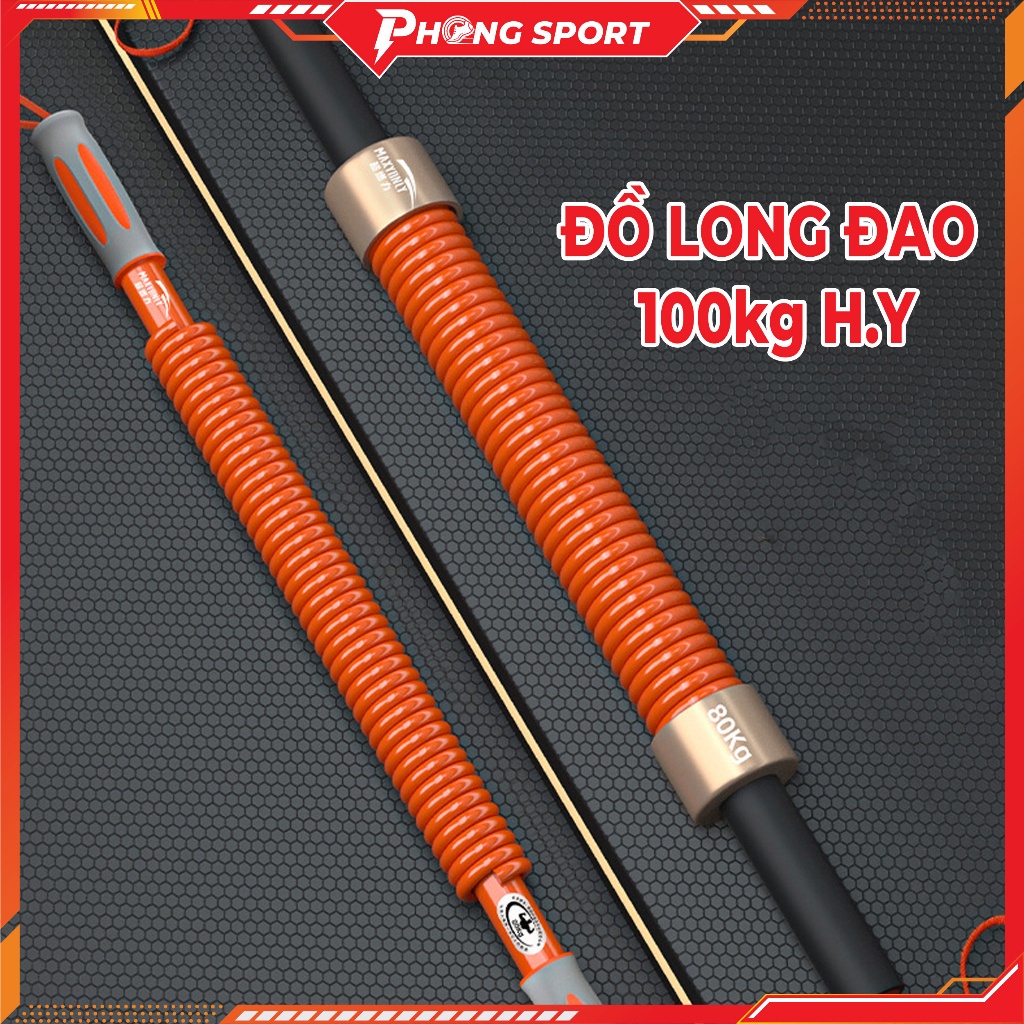 Gậy lò xo đồ long đao 20-100kg H.Y tập luyện cơ tay