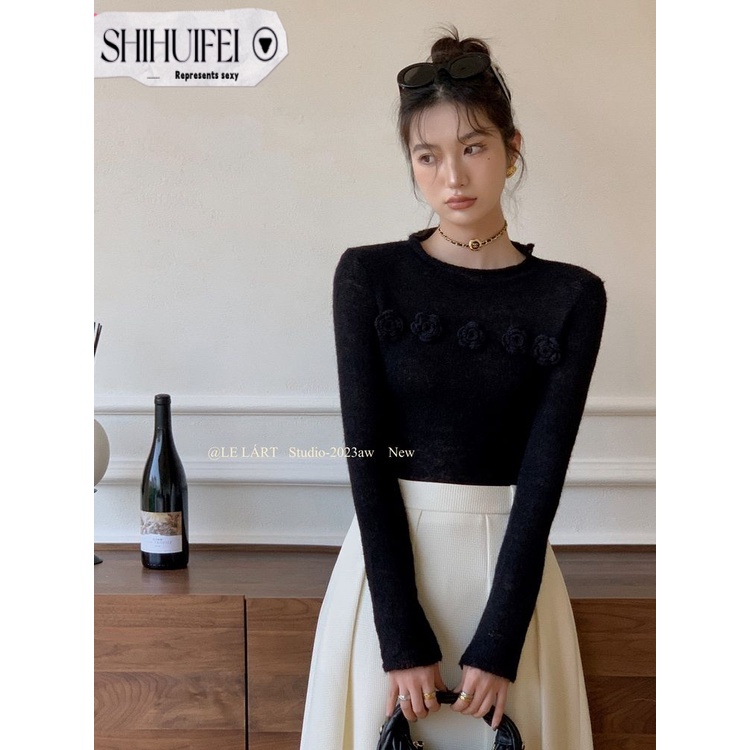 Áo len cardigan SHIHUIFEI WXF23A135K 44Z231031 thời trang thoải mái dễ thương