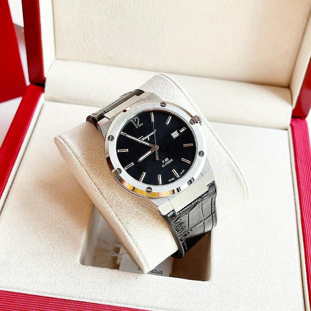 Đồng hồ chính hãng nam Salvatore Ferragamo F80 - Máy pin Thụy Sĩ - Kính Sapphire- Vỏ thép không gỉ