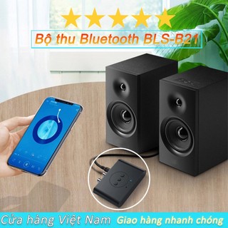 Lamjad - bộ thu âm thanh bluetooth 5.0 nfc bls-b21 dành cho ôtô amply loa có hỗ trợ cổng 3.5mm av và usb