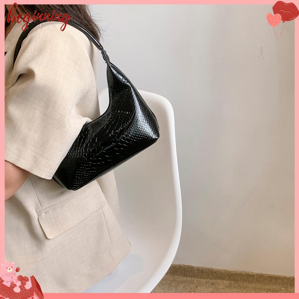 ✿ Phụ Kiện Bắt Đầu Cho Xe Hơi ✿ Gb Túi Xách Mua Sắm Da pu Cỡ Lớn Họa Tiết Da Rắn Bền Bỉ