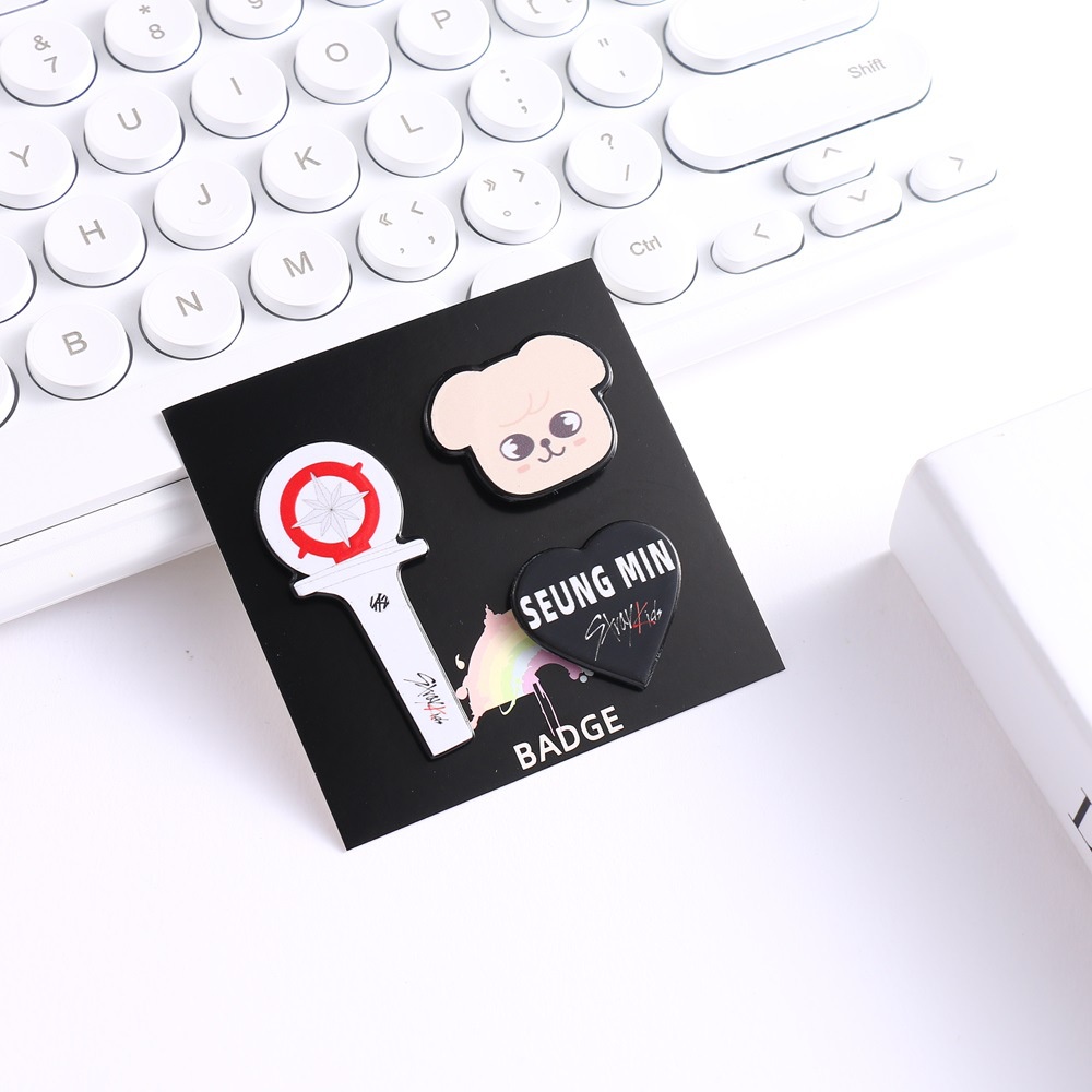 Set 3 Thanh Ghim Cài Áo Hình kpop straykids skz critters