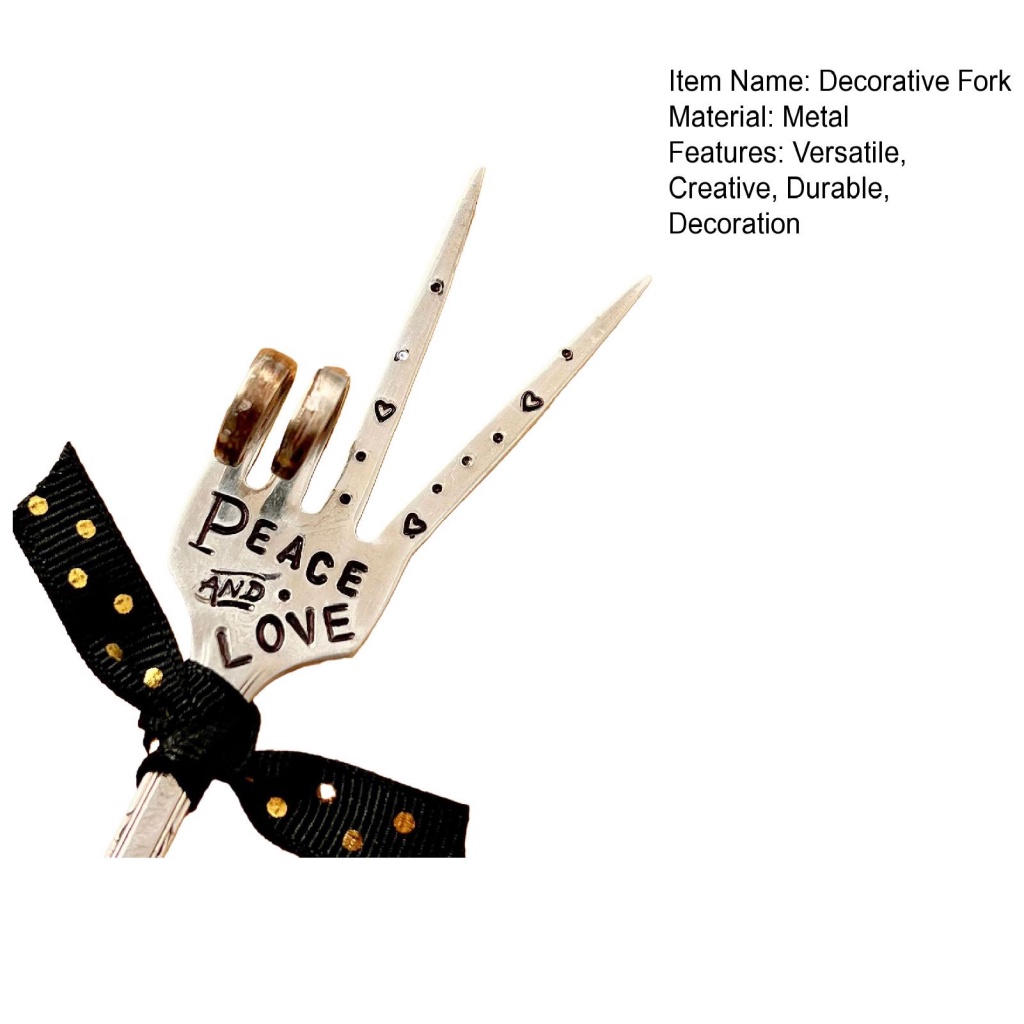 Nĩa Trang Trí Khắc Chữ Vui Nhộn Sáng Tạo