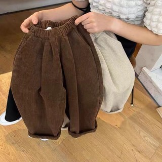 Quần Trẻ Em Bé Trai Bé Gái Quần Thắt Lưng Thu Đông Quần Áo Lông Cừu Quần Hàn Quốc Một Mảnh Lông Cừu Hậu Cung Quần