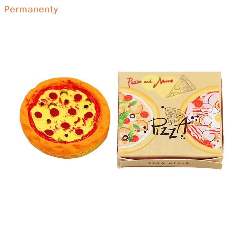 1 Bộ Bánh pizza Thu Nhỏ 1: 12 Trang Trí Nhà Búp Bê