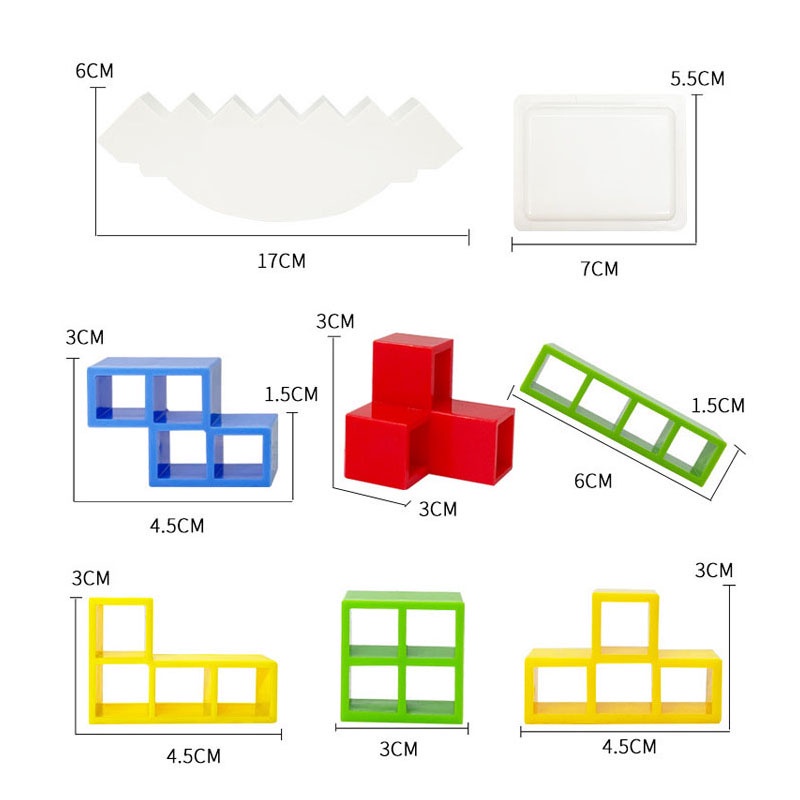 TETRA TOWER GAME RUSSIAN BUILDING BLOCKS STACKING TOYS ТЕТРИС BALANCE TOWER PUZZLE BOARD GAME KIDS DIY ASSEMBLY RUSSIAN PUZZLE