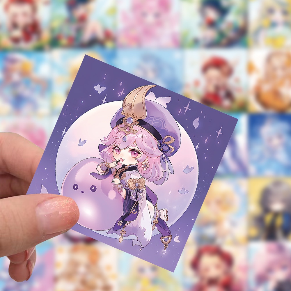 Bộ 60 Miếng Dán Trang Trí Mũ Bảo Hiểm / Bút Chì Họa Tiết graffiti Dễ Thương