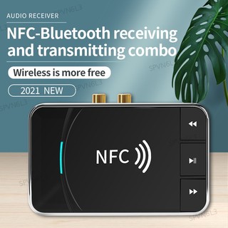 Thiết bị thu phát bluetooth 5.0 nfc giắc cắm 3.5mm aux jack rca vn6l3 cho xe hơi