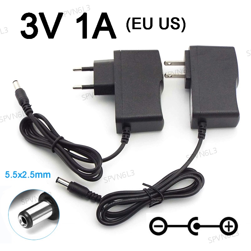 Ac 100v-240v dc 3v 1a led adapter Nguồn Điện us / eu plug vn6l3