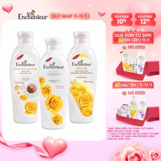 Sữa dưỡng thể dưỡng ẩm/ trắng da/ Dưỡng ẩm chuyên sâu Enchanteur hương Charming 200gr