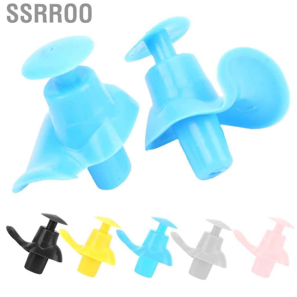 Ssrroo Earplug Silicone Waterproof Dust‑Proof Spiral for Children and Adults Swimming Accessory Pool