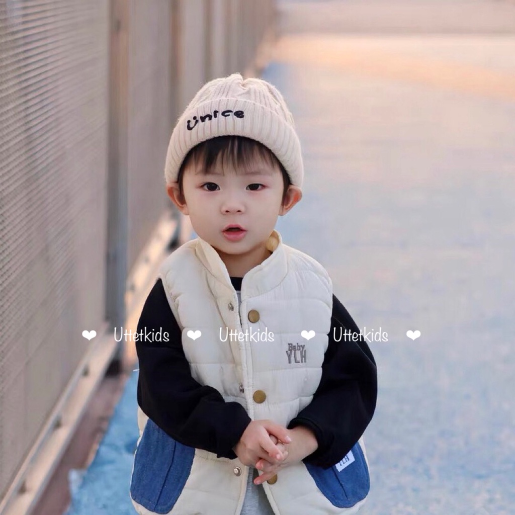 MŨ LEN PHONG CÁCH HÀN QUỐC DÀNH CHO BÉ GÁI VÀ BÉ TRAI VÀNH 49-52CM