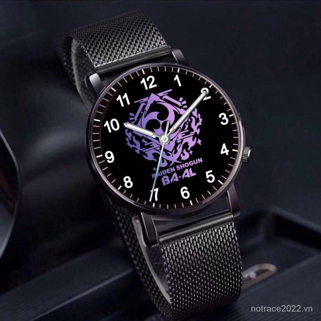 ★Genshin Impact★Raiden shogun & yoimiya Đồng Hồ Đeo Tay Phát Quang Chống Thấm Nước Hai Chiều Thời Trang