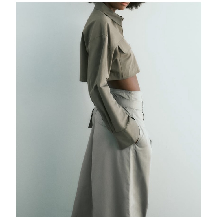 Áo Khoác Gió Hiệu zara Dáng Ngắn Thời Trang Mùa Hè Trẻ Trung 3067032 8738527