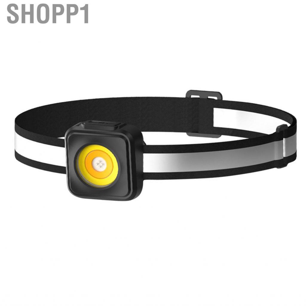 Shopp1 Headlamp Flashlight Type C XPG Bulb  Slip 3 Level Brightness Adjustable Rechargeable Headlight for Camping Running