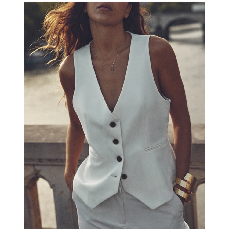 Zara Bộ Áo Khoác vest + Áo Sát Nách + Quần Dài Thời Trang Mùa Thu 238184736 8178736 8003736