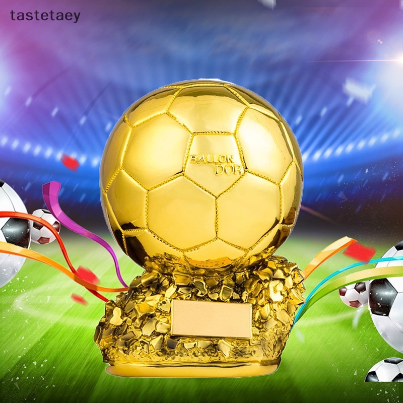 Quả Bóng trophy souvenir Cầu Thủ Vô Địch Bóng Đá Châu Âu Màu Vàng Kim Làm Quà Tặng Trang Trí Nhà Cửa