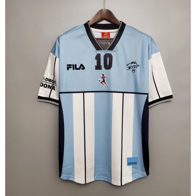 Đèn Sợi Toéc Toantina maradona 2001 2001 #10 Áo Bóng Đá Phong Cách retro 1994 1996 2010 2014 Size s-2xl
