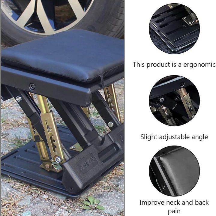 Bộ Kê Chân Nâng Hạ Ô Tô Ergonomic Footrest Có Thể Gập Lại - GMart Nhỏ Gọn