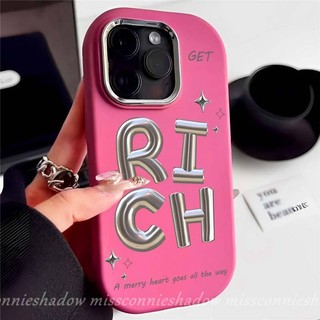 Thời Trang Ốp Điện Thoại Mềm Kim Loại Mạ Điện Màu Kẹo In Chữ Tiếng Anh Cho iphone 15 13 7 8 plus 11 14 12 pro max xr xs max x