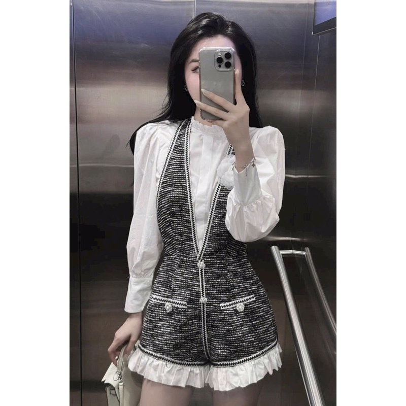 Set áo sơ mi mix jum dạ