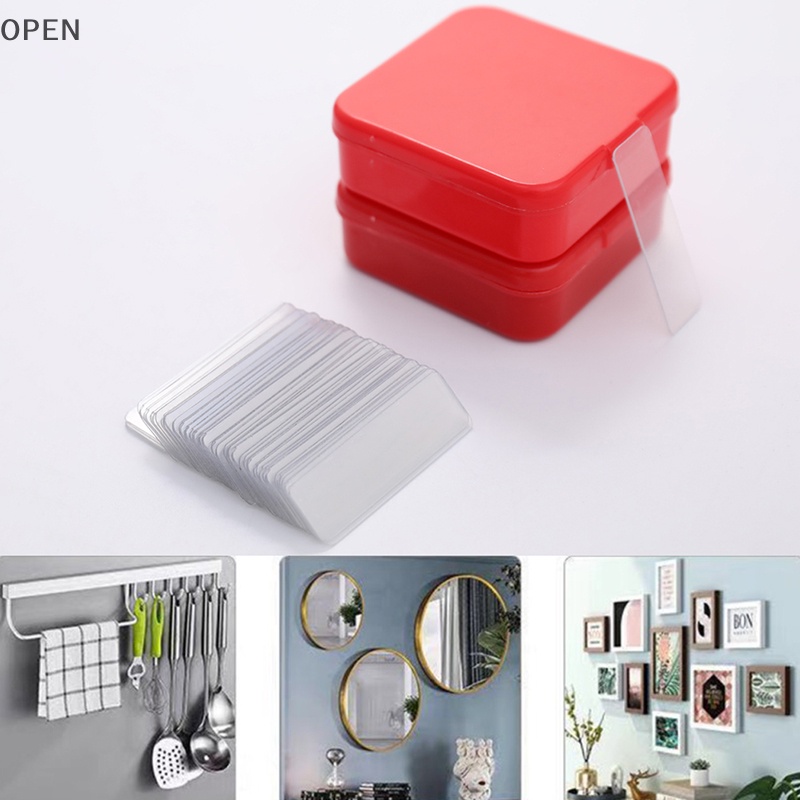 Băng Keo Hai Mặt Hình Vuông Siêu Dính Chống Thấm Nước Trong Suốt vn