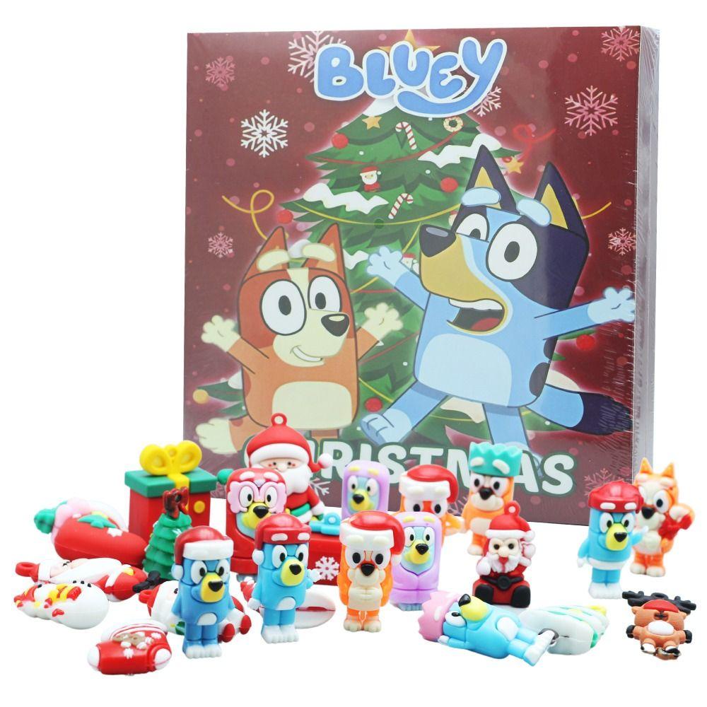 Lịch Giáng Sinh 24 Ngày Đếm Ngược Hình stitch bruy mini Dễ Thương Kèm Hộp Quà Tặng Cho Bé