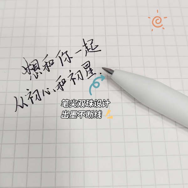 Kaco Bút Bi Ngòi 0.5 Ngòi Xoay Họa Tiết Ngôi Sao Phong Cách Trung Tính Nhanh Khô Sáng Tạo Cho Học Sinh