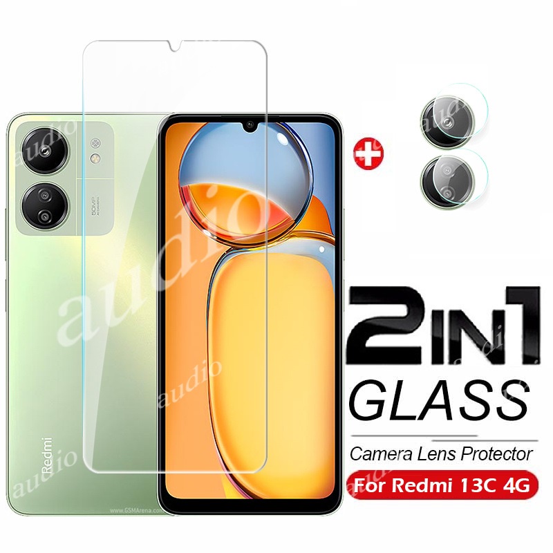 Ốp Điện Thoại Kính Cường Lực 2 Trong 1 Bảo Vệ Ống Kính Máy Ảnh Cho redmi 13c 4g 2023 redmi 13 c 13c c13 redmi13c 4g