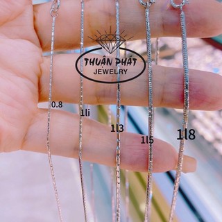  Phụ Kiện Dây Chuyền Unisex Mì Kc Đủ Size Đeo Cổ Sang Trọng Trang Sức Bạc Ý Xi Kim - Bạc Thuận Phát 