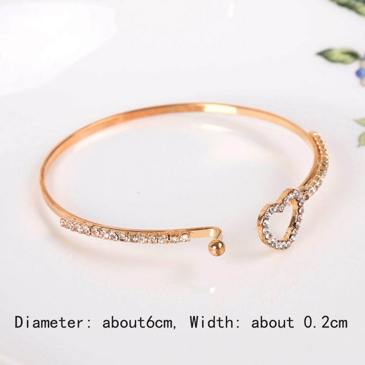 Niceme Vòng Tay pandora Bạc 925 Hình Trái Tim Đính Đá Lấp Lánh Có Thể Điều Chỉnh