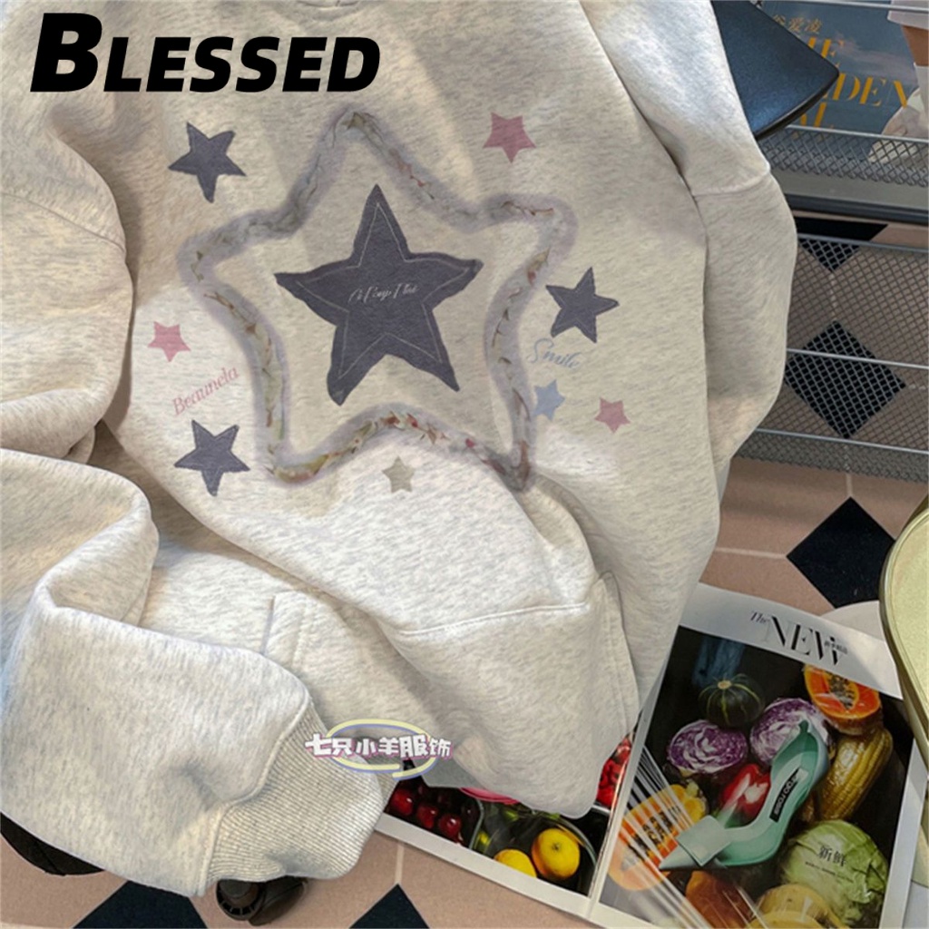 Blessed Áo Khoác hoodie áo khoác nữ zip hoodie Thanh lịch fashionable Thời trang comfortable WWY23B0L8K 46Z231115