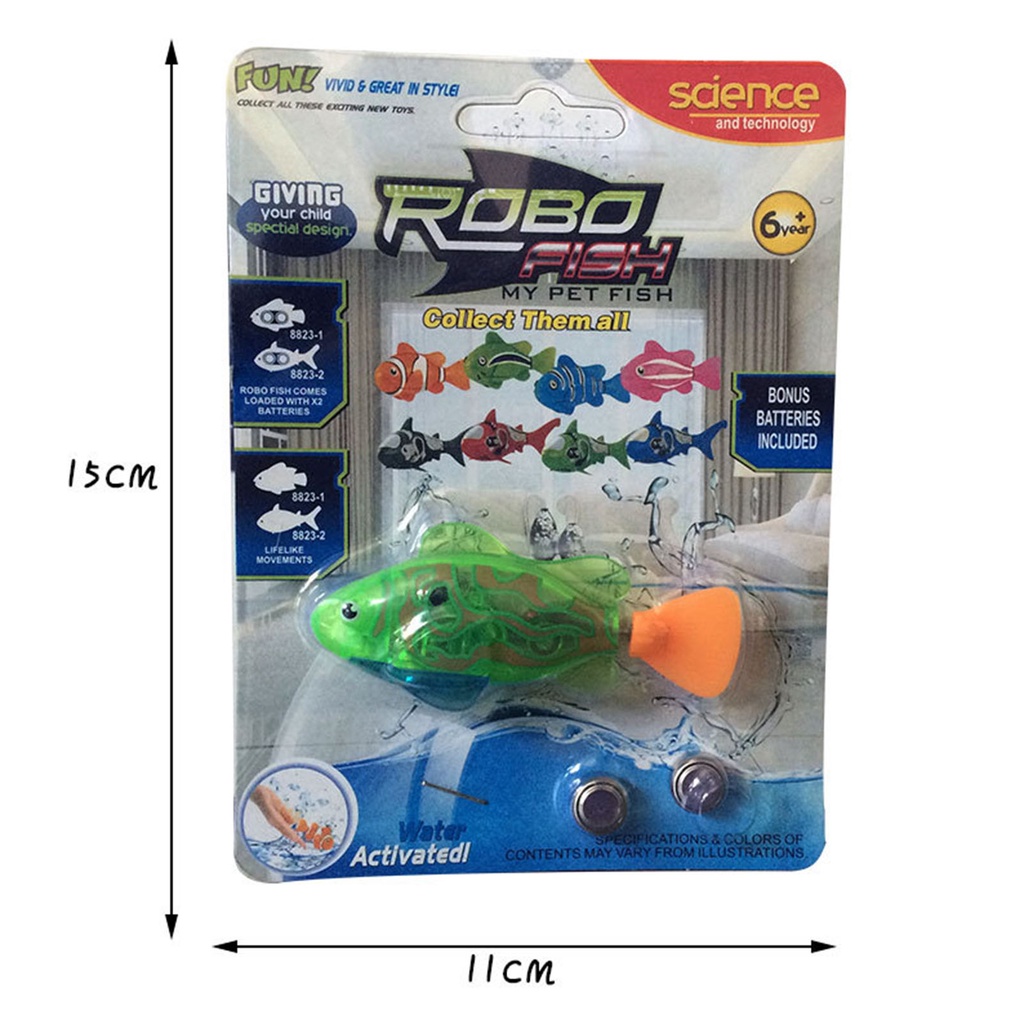 Cá robot Đồ Chơi Có Đèn Dùng Trang Trí Bể Cá