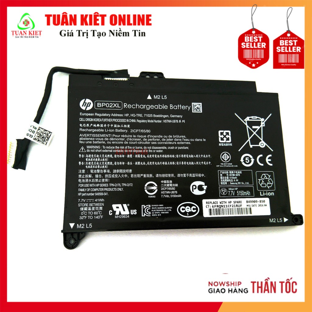 Pin cho Laptop HP Pavilion 15-au Type BP02XL